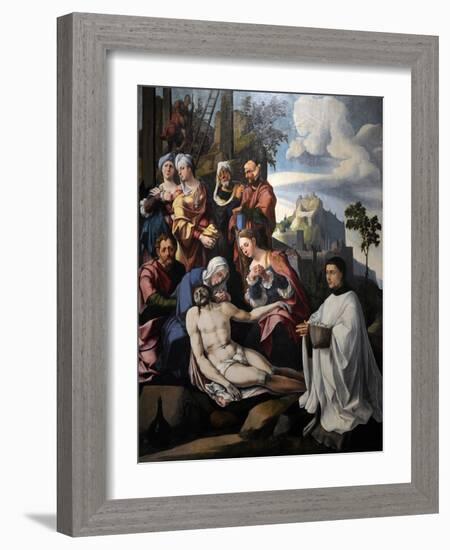 Lamentation of Christ with a Donor, C. 1535-Jan van Scorel-Framed Giclee Print