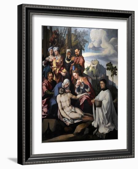 Lamentation of Christ with a Donor, C. 1535-Jan van Scorel-Framed Giclee Print