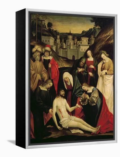 Lamentation over Dead Christ-Gerolamo Giovenone-Framed Premier Image Canvas