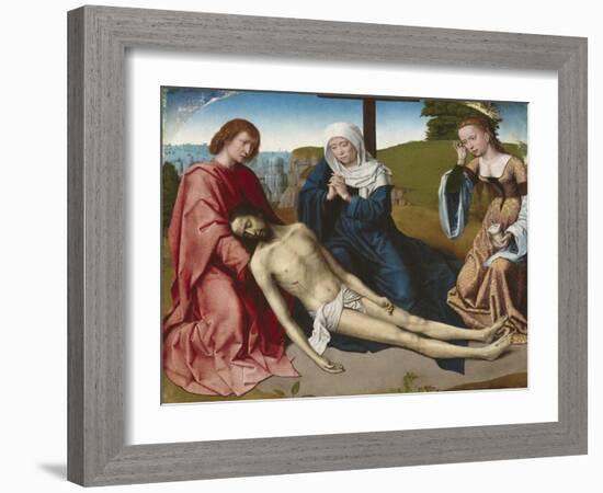 Lamentation over the Body of Christ, C.1500-Gerard David-Framed Giclee Print