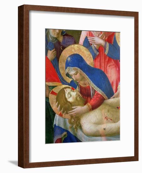 Lamentation over the Dead Christ, 1436-41 (Detail)-Fra Angelico-Framed Giclee Print