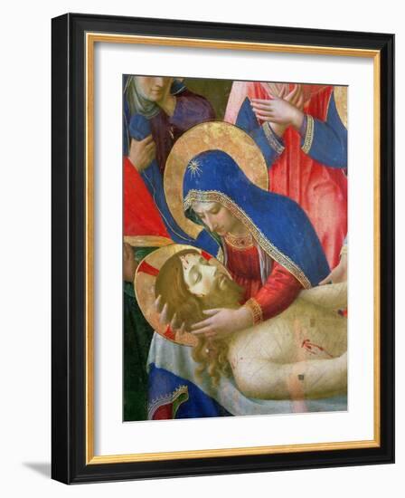 Lamentation over the Dead Christ, 1436-41 (Detail)-Fra Angelico-Framed Giclee Print