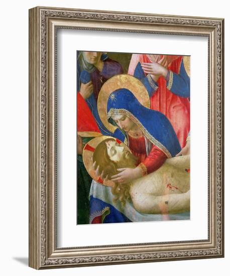 Lamentation over the Dead Christ, 1436-41 (Detail)-Fra Angelico-Framed Giclee Print