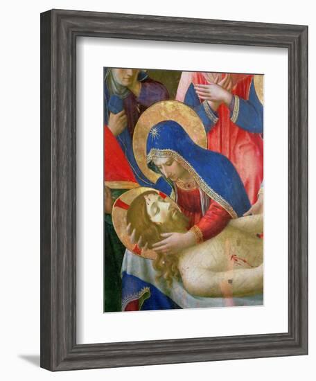 Lamentation over the Dead Christ, 1436-41 (Detail)-Fra Angelico-Framed Giclee Print