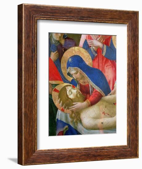 Lamentation over the Dead Christ, 1436-41 (Detail)-Fra Angelico-Framed Giclee Print