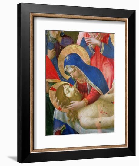 Lamentation over the Dead Christ, 1436-41 (Detail)-Fra Angelico-Framed Giclee Print