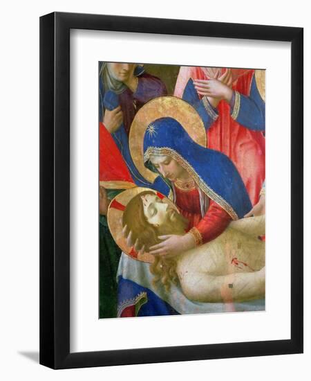 Lamentation over the Dead Christ, 1436-41 (Detail)-Fra Angelico-Framed Giclee Print