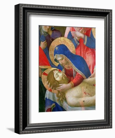 Lamentation over the Dead Christ, 1436-41 (Detail)-Fra Angelico-Framed Giclee Print