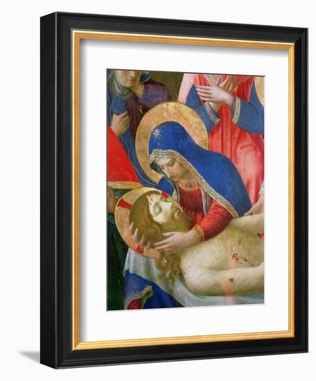 Lamentation over the Dead Christ, 1436-41 (Detail)-Fra Angelico-Framed Giclee Print