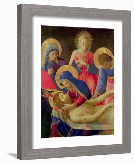 Lamentation over the Dead Christ, 1436-41-Fra Angelico-Framed Giclee Print