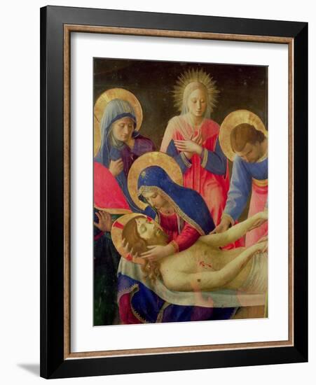 Lamentation over the Dead Christ, 1436-41-Fra Angelico-Framed Giclee Print