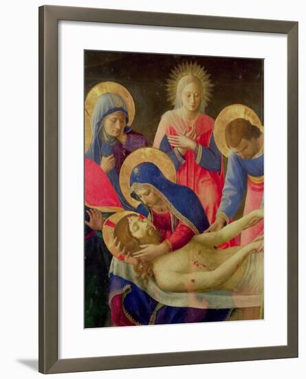 Lamentation over the Dead Christ, 1436-41-Fra Angelico-Framed Giclee Print