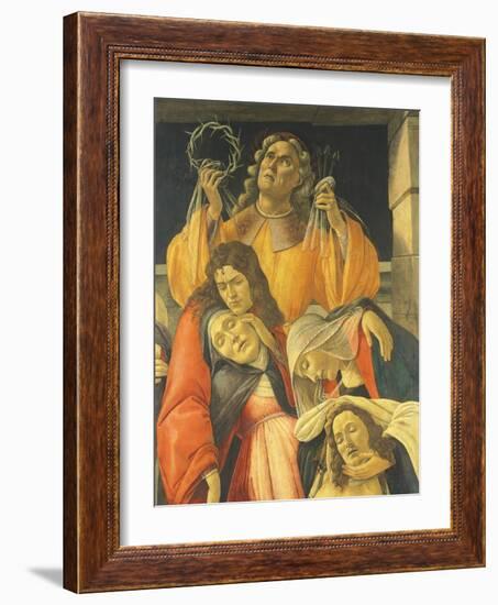 Lamentation over the Dead Christ, 1495-1500-Sandro Botticelli-Framed Giclee Print