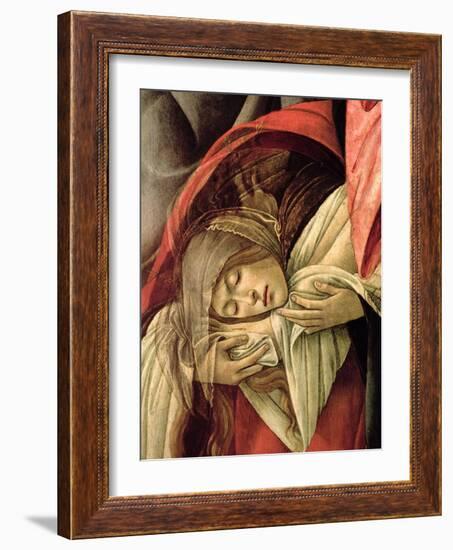 Lamentation over the Dead Christ, Detail of Mary Magdalene, 1490-1500-Sandro Botticelli-Framed Giclee Print