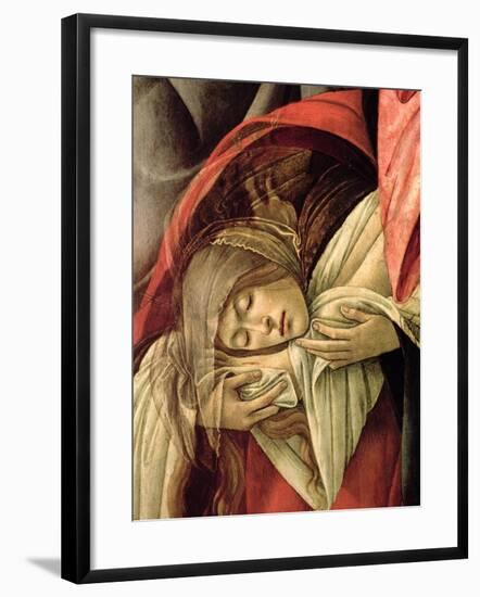 Lamentation over the Dead Christ, Detail of Mary Magdalene, 1490-1500-Sandro Botticelli-Framed Giclee Print