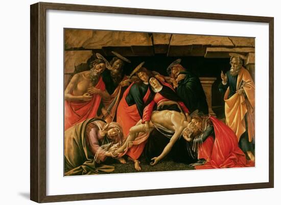 Lamentation over the Dead Christ-Sandro Botticelli-Framed Giclee Print