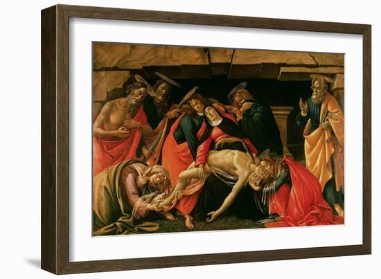 Lamentation over the Dead Christ-Sandro Botticelli-Framed Giclee Print
