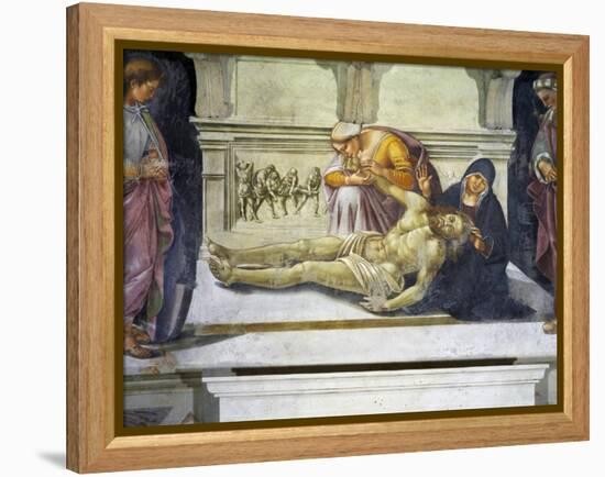 Lamentation over the Dead Christ-Luca Signorelli-Framed Premier Image Canvas