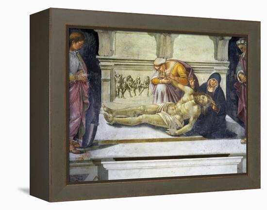 Lamentation over the Dead Christ-Luca Signorelli-Framed Premier Image Canvas