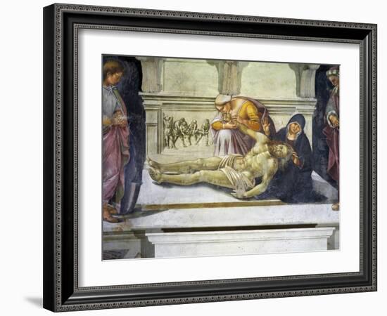 Lamentation over the Dead Christ-Luca Signorelli-Framed Giclee Print