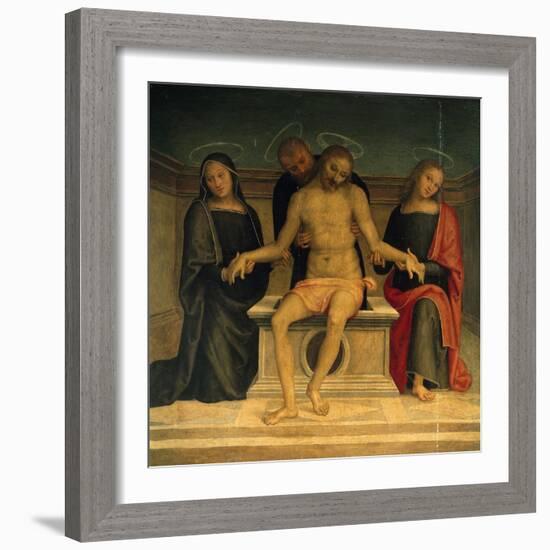 Lamentation over the Dead Christ-Perugino-Framed Giclee Print