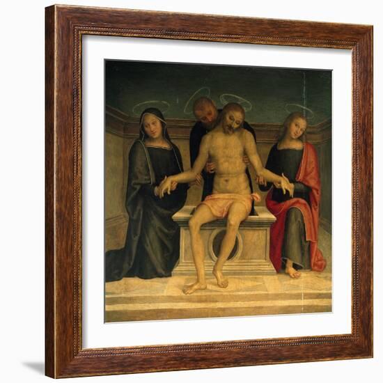 Lamentation over the Dead Christ-Perugino-Framed Giclee Print