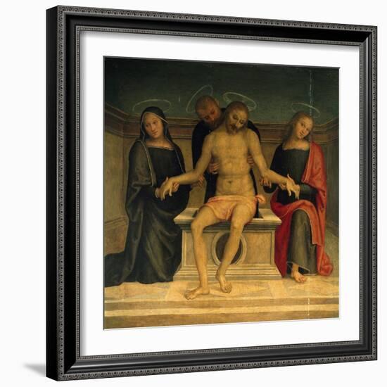 Lamentation over the Dead Christ-Perugino-Framed Giclee Print