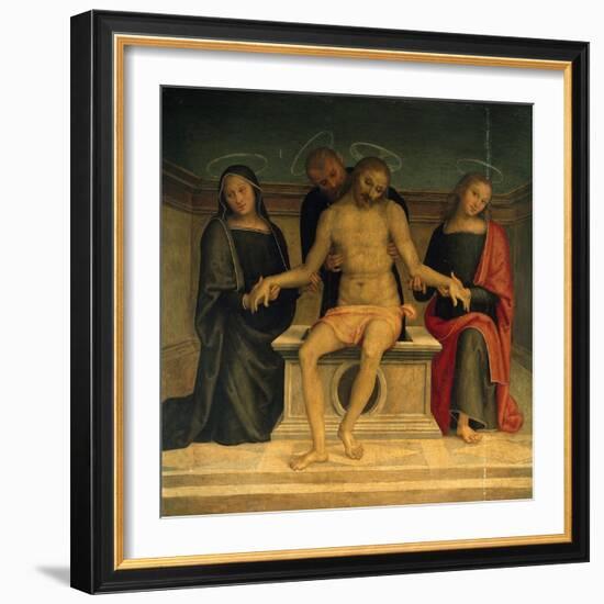 Lamentation over the Dead Christ-Perugino-Framed Giclee Print