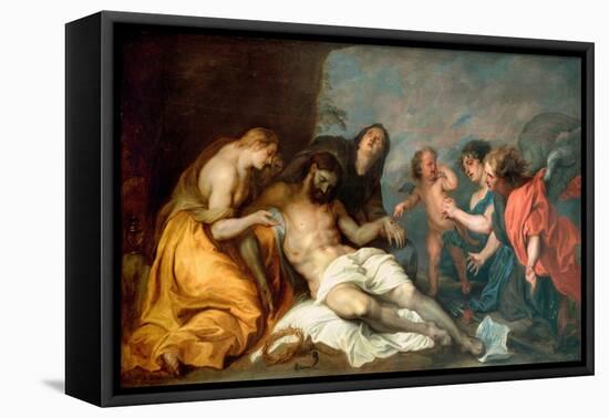 Lamentation Sur La Mort Du Christ  (The Lamentation over Christ) Peinture D'anthonis (Anton Ou Ant-Anthony Van Dyck-Framed Premier Image Canvas