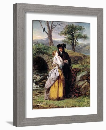 Lammermoor's Fiancee, Inspired by Gaetano Donizetti's Opera (Painting, 1878)-William Powell Frith-Framed Giclee Print