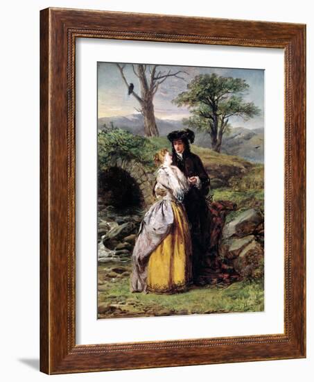 Lammermoor's Fiancee, Inspired by Gaetano Donizetti's Opera (Painting, 1878)-William Powell Frith-Framed Giclee Print