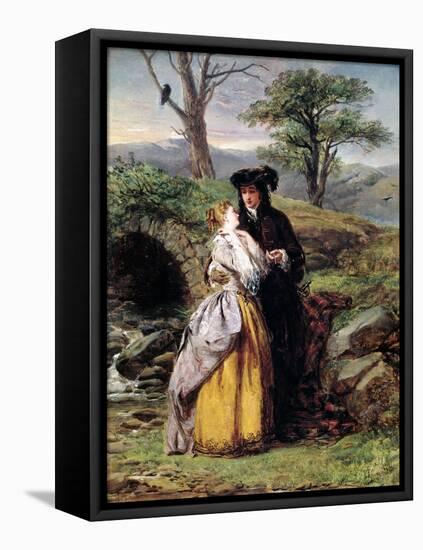 Lammermoor's Fiancee, Inspired by Gaetano Donizetti's Opera (Painting, 1878)-William Powell Frith-Framed Premier Image Canvas