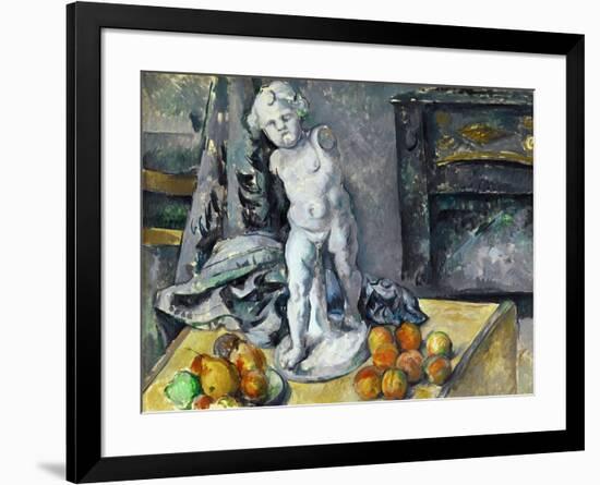 LAmour en platre (Still life with statuette), 1894-Paul Cezanne-Framed Giclee Print