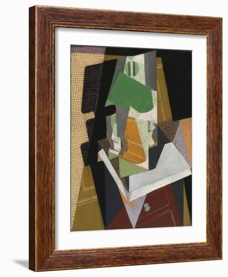 Lamp, 1916 (Oil on Canvas)-Juan Gris-Framed Giclee Print