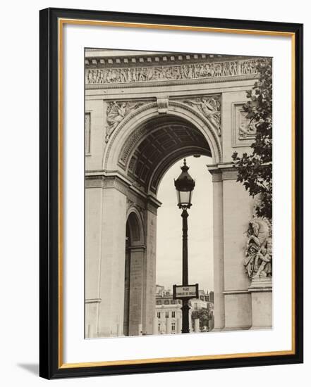 Lamp and Arc de Triomphe-Christian Peacock-Framed Art Print