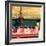 Lamp and Awning Outside Venice Caffe-Mike Burton-Framed Photographic Print