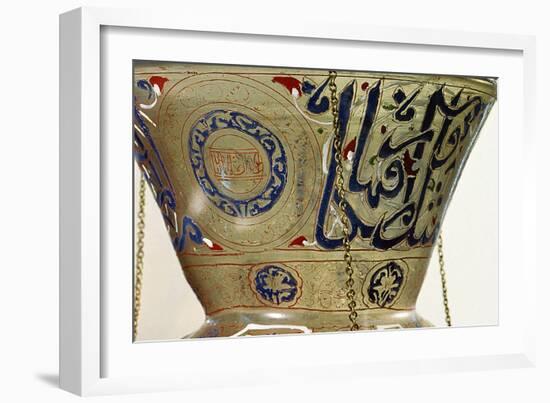 Lamp, from the Mosque of Sultan Hasan, Cairo-Islamic School-Framed Giclee Print