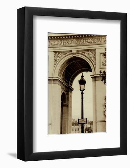 Lamp Inside Arc de Triomphe-Christian Peacock-Framed Art Print
