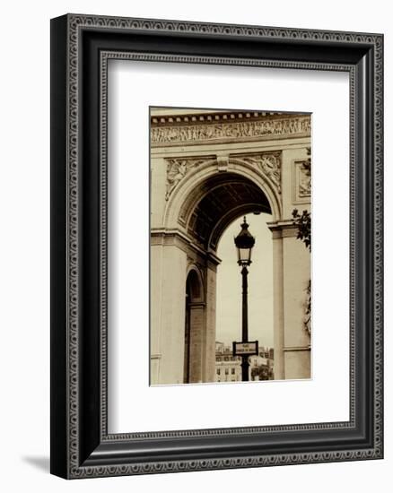 Lamp Inside Arc de Triomphe-Christian Peacock-Framed Art Print