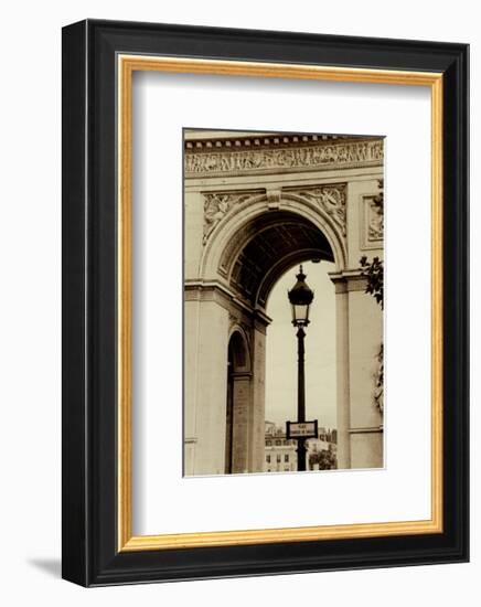 Lamp Inside Arc de Triomphe-Christian Peacock-Framed Art Print