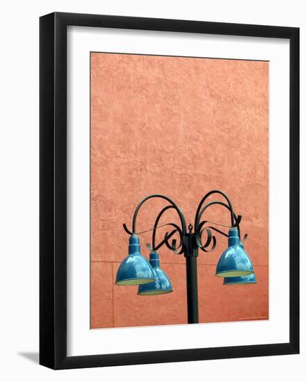 Lamp Post, La Placita Complex, Tucson, AZ-Walter Bibikow-Framed Photographic Print