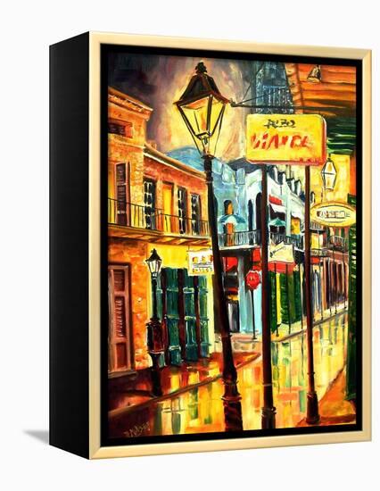 Lamp Post On Bourbon Street-Diane Millsap-Framed Stretched Canvas