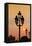 Lamp Posts at Sunset, Paris, France-Russ Bishop-Framed Premier Image Canvas