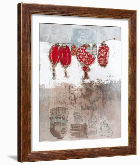 Lampions-Helene Druvert-Framed Art Print