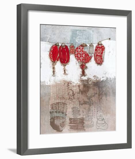 Lampions-Helene Druvert-Framed Art Print