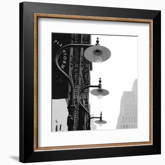 Lamps (B&W)-Erin Clark-Framed Art Print