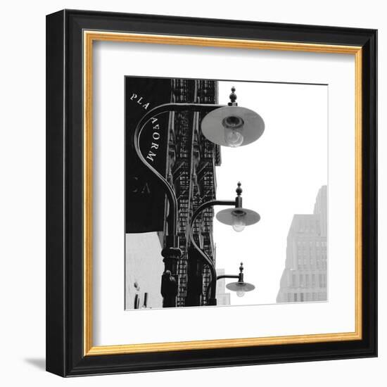 Lamps (B&W)-Erin Clark-Framed Art Print