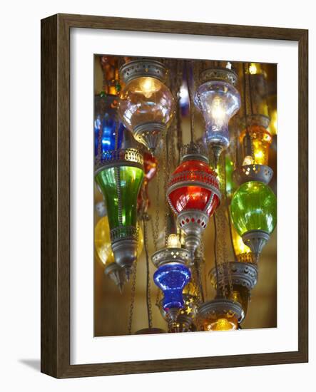 Lamps for Sale, Istanbul, Turkey, Europe-Sakis Papadopoulos-Framed Photographic Print