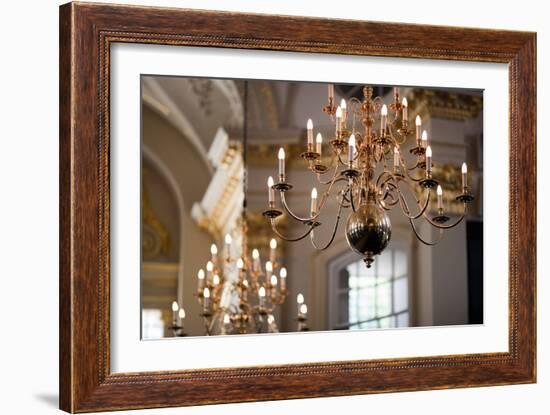 Lamps in Saint Martin in the Fields Church, London-Felipe Rodriguez-Framed Photographic Print