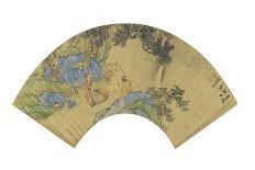 Two Scholars in a Mountainous Landscape, 1656-Lan Ying-Mounted Giclee Print